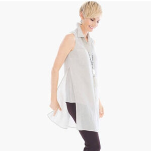 Chicos LINEN SIDE-SLIT TUNIC
